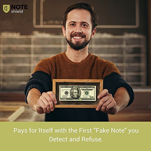 NoteShield Counterfeit Bill Detector Pen Pack of 6 Fake Money Marker