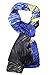 Luxurious 100% Charmeuse Silk Long Scarf Shawl with Hand Rolled Edge (Van Gogh's 