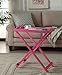 Convenience Concepts Designs2Go Folding Tray Table, Pink