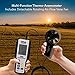 Pyle Digital Wind Speed Anemometer Handheld - Portable Air Flow Meter CFM Thermometer Measurement Gauge Tool Kit w/ LCD, Backlight for Kite Flying, Surfing, Fishing, Sailing, Weather Station - PMA92
