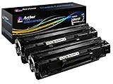 Arthur Imaging Compatible Toner Cartridge Replacement for Canon 137 (9435B001AA) (Black, 2-Pack)