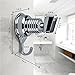 Shower Head Holder, Cozyswan Angle Adjustable Vacuum Suction Cup Handheld Shower Bracket Bathroom Wall Head Holder Mount with Towel Hook