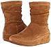 FitFlop Women's Zip Up Crush Suede Boot,Tan,7 M US