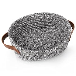 ABenkle Small Woven Basket with Handle, Empty Tiny