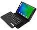 KuGi Samsung Galaxy Tab E 8.0 case with keyboard, Ultra-thin Detachable Wireless Keyboard Stand Portfolio Case/Cover for Samsung Galaxy Tab E 8.0 tablet. (Black)