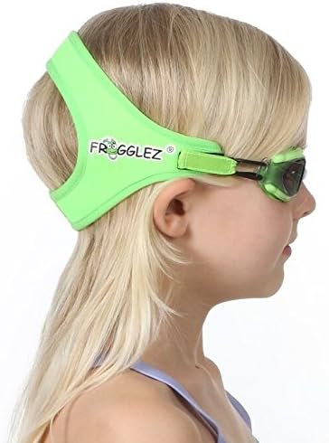 Frogglez Kids Swim Goggles with Pain-Free Strap | Ideal for Ages 3-10 | Leakproof, No Hair Pulling, UV Protection