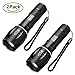 Flashlights, SKYROKU T6 LED Flashlight, 5 Mode Tactical Flashlight for Hiking, Camping and Hunting (2 pack)