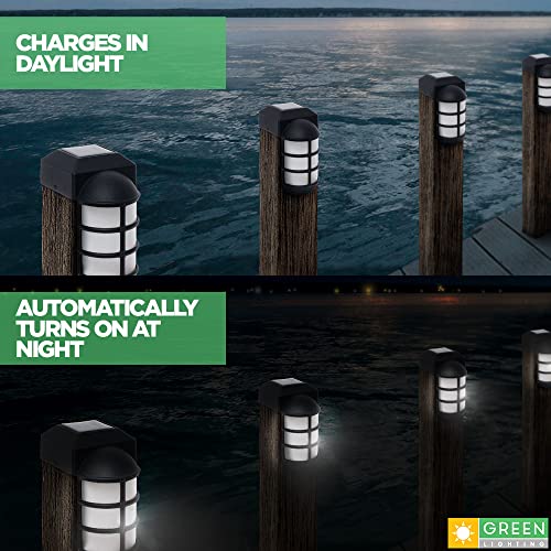GreenLighting Marina Solar Post Cap Lights (2 Pack) Fits 4x4 Nominal