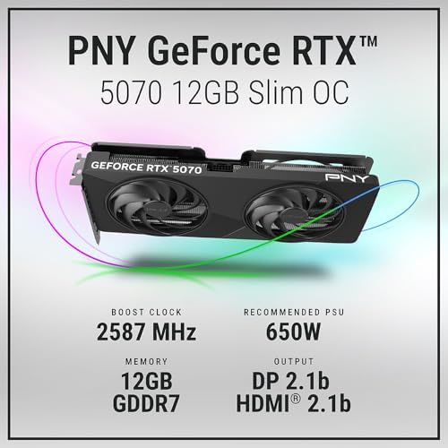 Tarjeta Gráfica GeForce RTX™ 5070 12GB Slim OC Dual Fan 2-Slot