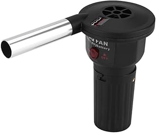Zerodis Grillgebläse Tragbar Elektrotisch Fan Feuer Gebläse für Outdoor Camping Picknick Grill Kochen Werkzeug