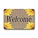 Doormat Machine-Washable Door Mat Sunflowers Indoor/Outdoor Decor Rug 30(L) x 18(W) Inch