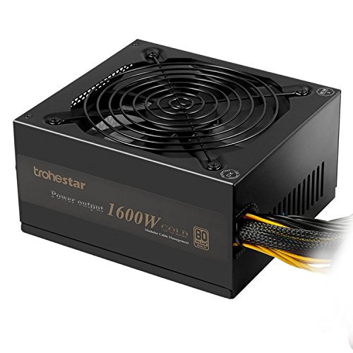 TroheStar Power Supply 1600W 80+ Gold Mining Machine Multichannel PSU 90% High Efficiency 90V - 240V For Antminer Bitcoin Ethereum S7 S9 D3 R4