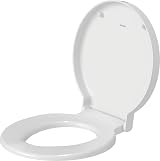 Duravit Starck 1 Toilet Seat Soft Close Urea Thermoset White Stainless Steel view 5