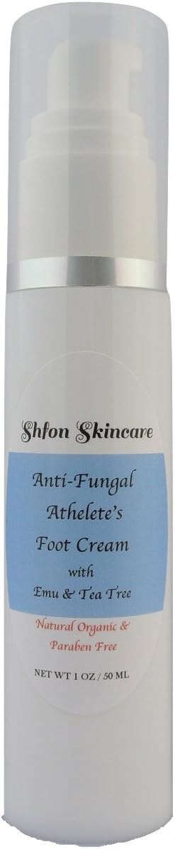 Natural Organic Anti Fungal Athlete's Foot Cream with Emu & Tea Tree - 50ml, Made in USA