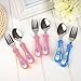 GUAngqi Cartoon Design Kids Cutlery Child Faltware Baby Spoon and Fork Set