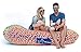 Chillbo Don POOLIO Pool Floats for Adults - Cool Patterns, Inflatable Sofa & Kids Hammock - Best Camping Gear for River Floats Hammock Chair & Raft for Beach (Chromatic Rainbow Swizzle)