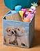 Clever Creations Cute Lab Puppies Collapsible Storage Organizer Cube Folding Storage Organizer for Animal Themed Rooms | Perfect Size Storage Cube for Books, Shoes, Games