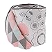 Lolli Living Sketchy Bird Crib Bumper with Reversible Tripod Print. 100% Cotton Baby Crib Liner (Sparrow Collection)