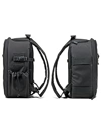Estuche de transporte para proyector portátil con separadores de almacenamiento personalizados, bolsillos para accesorios y funda impermeable para lluvia de USA Gear funciona con proyectores ViewSonic, Epson, Optoma, Vivitek y más portátiles.
