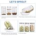 4 Pack Sprouting Lids, Rust Resistant Stainless Steel Sprouting Jar Lid Kit for Wide Mouth Mason Jars Canning Jars, Sprout Germinator Set to Grow Organic Sprout Seeds in House/Kitchen