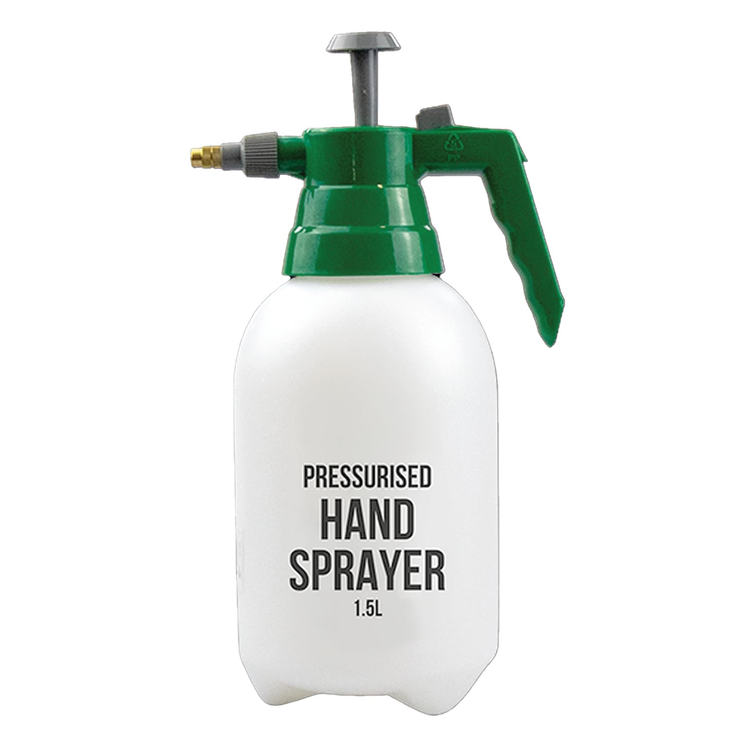 1.5L Pressurised Hand Sprayer - Pump Action Garden Pressure Washer with Lockable Trigger and Adjustable Nozzle