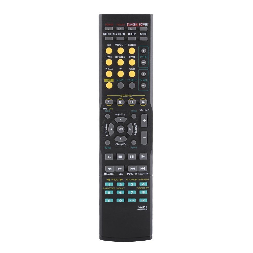 Mavis Laven Audio Remote Control Universal Remote Control Replacement for YAMAHA RAV315 WN22730 EU