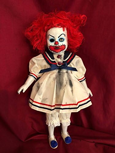 OOAK Goth Sailor Clown Creepy Horror Doll Art by Christie Creepydolls
