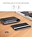 Ringke Flip Card Holder Faux Saffiano Leather with Elastic Hand Strap [Chic Black] Multi-Card Slot Wallet Credit Card Cash Holder Attachment Compatible with Most Smartphones, Android and More