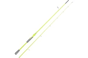 RUNCL Ultralight Fishing Rod – 2 Piece Spinning & Casting Rod, Medium Light Power, Carbon Matrix Composite, Stainless Steel Guides with Ceramic Rings, EVA Handle, Drop Shot Hook Keeper