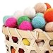 Kojoon Wool Felt Balls Beads 200pc 20mm Multicolors Wool Balls Christmas Decoration