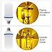 TOMTOO Christmas LED Flame Effect Light Bulbs - 4 Modes with Upside Down Effect - E26 Base LED Flickering Flame Light Bulbs for Indoor/Outdoor Christmas Decorations（4 Pack）