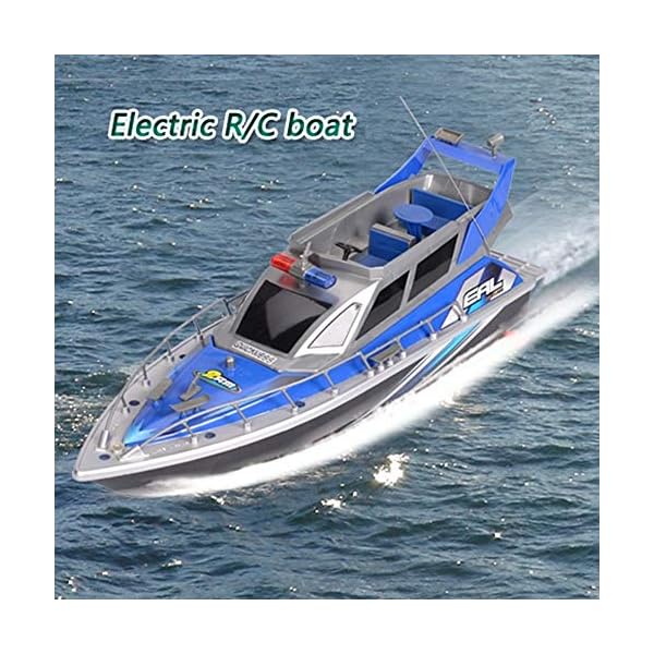 NANE Rc Polizeiboot Ferngesteuertes Boot Polizeischiff Rennboot Küstenwache,Blau – Bild 3
