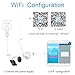 FREDI HD Wifi Wireless 1080P Bullet IP Security Surveillance Waterproof Camera Night Vision Motion Detection At/Leaving Home Surveillance Camera for Outdoor Home & Business,Up to 128G SD(not include)