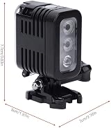 Qinlorgo Diving Light USB Rechargeable Waterproof 30m LED Video Fill Lamp for view 4