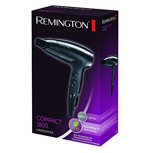 Remington 1875 Watts Compact Hair Dryer (D5000), Black 2 Remington 1875 Watts Compact Hair Dryer (D5000), Black - Image 2
