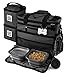 Rolling Dog Travel Bag - Week Away Tote With Wheels For Med And Large Dogs (Black)