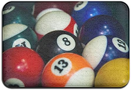 ELDA COLES Billiards Pattern Doormat Entrance Mat Floor Mats Rug for Indoor / Front Door / Bathroom