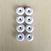 SunKni Prime Quality 8Pcs Vintage Ceramic Knobs Handles Pulls for Kitchen Furniture Door Drawer Cabinet Dresser Closet Wardrobe Cupboard Vanities with Screws New Sets Pack of 8 (Broze-White)