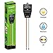 SONKIR Soil pH Meter, 3-in-1 Soil Moisture/Light/pH Tester for Plant Care, Garden, Lawn, Farm, Indoor & Outdoor Use, Promote Plants Healthy Growth (Black)