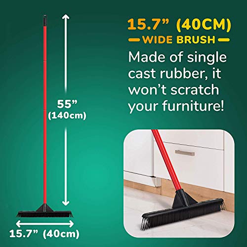 Lightweight Silicone Broom for Floors by RAVMAG ScratchFree Floor