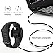 Zethot Compatible with Fitbit Charge 3 Charger Cable 2 Pack(1.64FT+3.3FT), Replacement USB Charging Cable Cord Clip Dock Accessories Adapter.