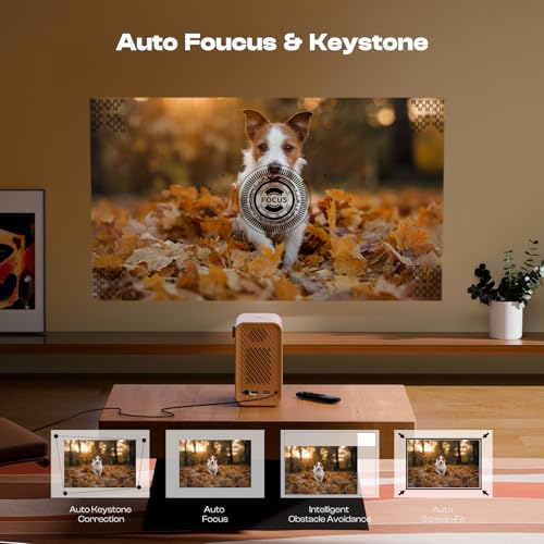 Caydo P1 Art Projector with Exclusive Drawing App for Artists, Portable Projector with Auto Focus & Keystone for Drawing and Tracing, 4K Support, 100’’ Display, Compatible with iOS/Android, Upgraded