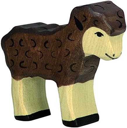 Holztiger Lamb Wooden Figure (Black), Assorted Colours, Medium