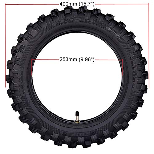 2.50x10" Knobby Tyre 2.510 Front Rear Tire w/ Inner Tube TR4