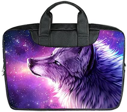 JIUDUIDODO Custom Funny Cat &amp; Galaxy Space Nylon Waterproof Bag Computer Bag Handbag for Laptop 11" (Twin sides)