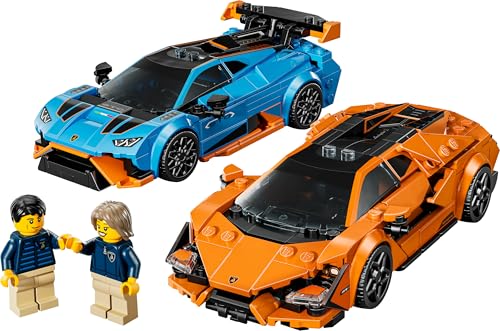 LEGO Speed Champions Lamborghini Revuelto und Huracán STO Auto Set mit 2 Rennwagen und 2 Fahrer Minifiguren - Spielzeug für Auto Fans - Kreatives Geschenk für Jungen ab 9 Jahren - 77238 10