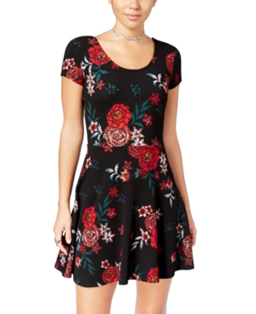 planet gold skater dress