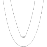 JEWELHEART 14K Real Yellow/White Gold Round Box Chain Necklace, 1.3mm-3.4mm | Lobster clasp, 14K Stamped, Not Plated, For Men and Women, Diamond Cut, Classic Minimalist, Delicate Dainty Design