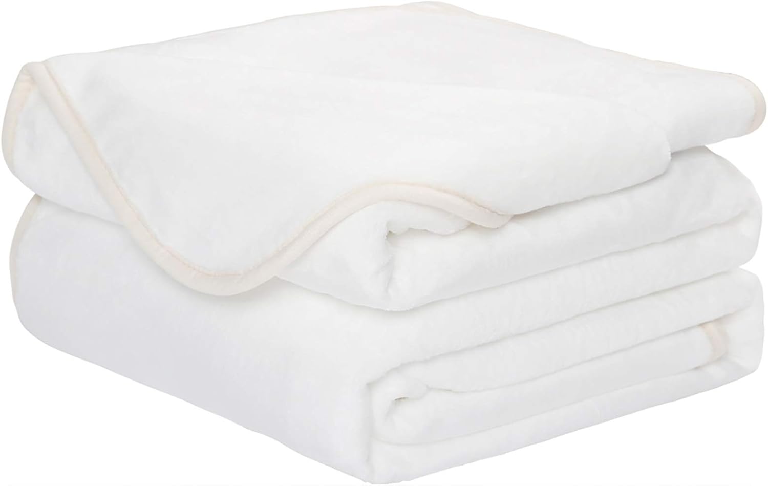 Soft Throw Blanket All Season Winter Warm Microplush Lightweight Thermal Fleece Blankets for Couch Bed Sofa,50x61 Inches,White: Kitchen & Dining