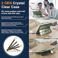 INFILAND Surface Pro 9 Case, Crystal Clear